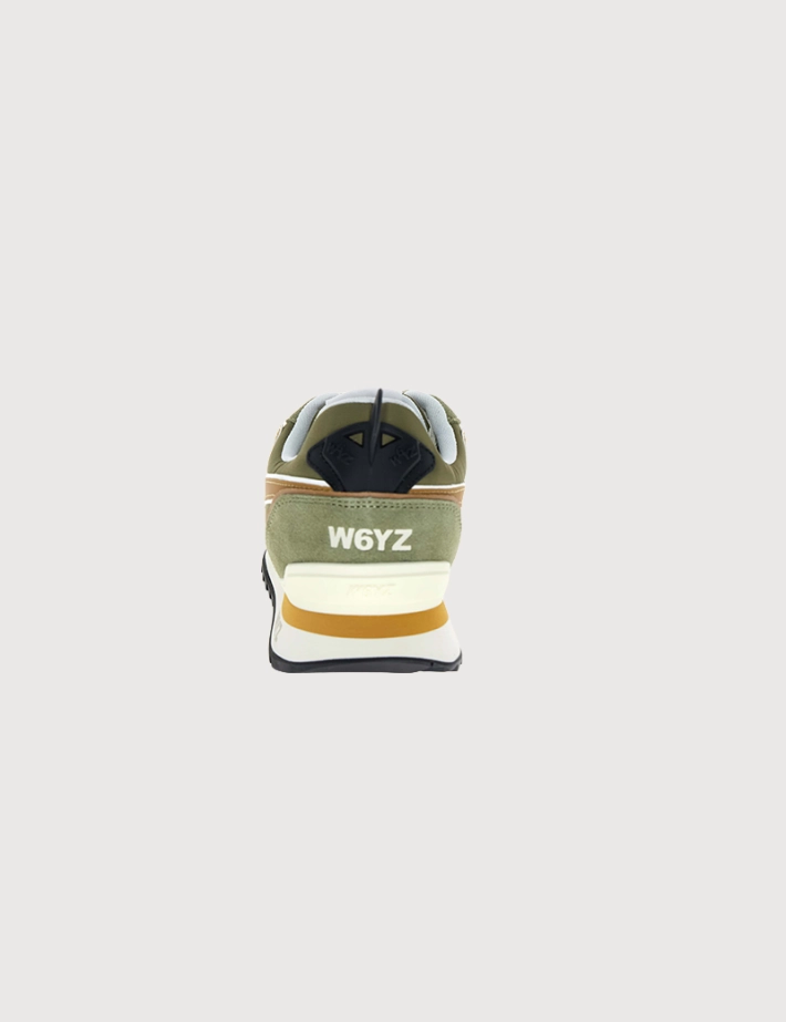 W6YZ Baskets Homme Jet M Kaki Militaire Orange - 2