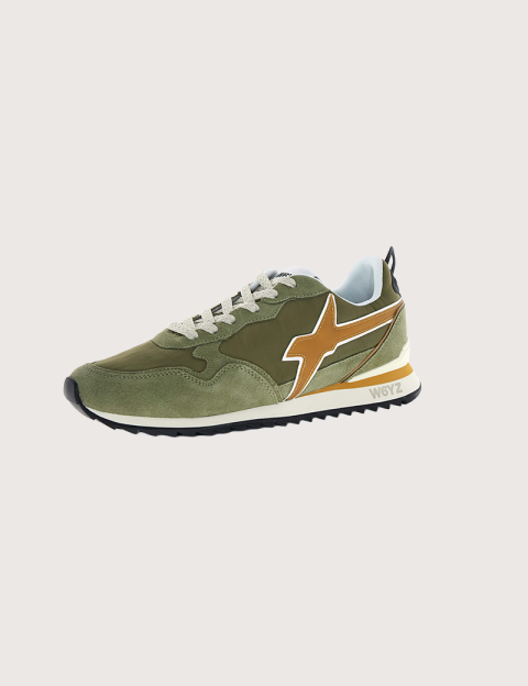 W6YZ Baskets Homme Jet M Kaki Militaire Orange - 5