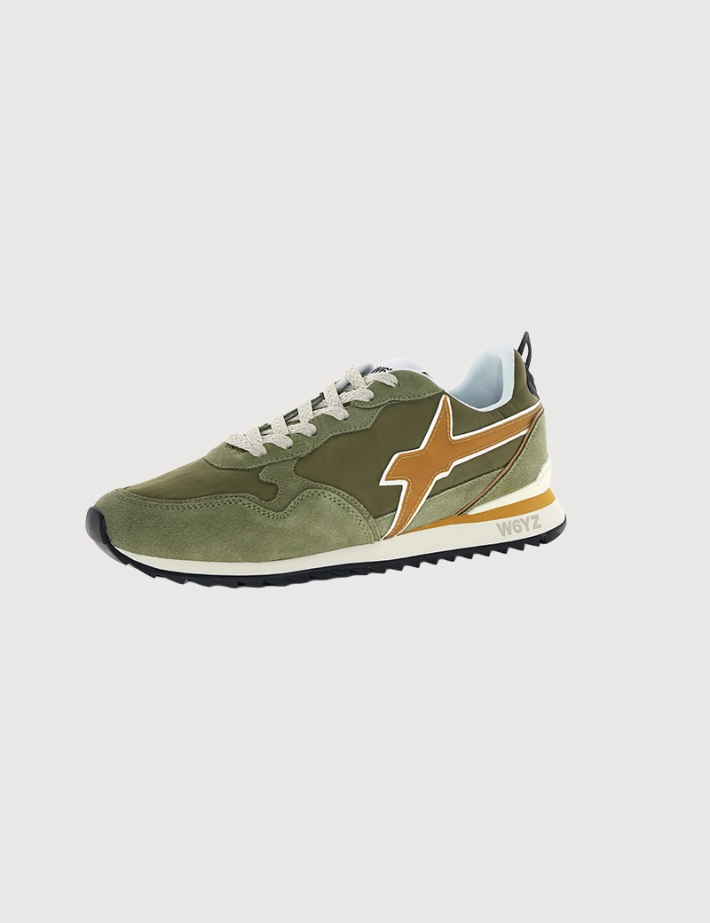 W6YZ Baskets Homme Jet M Kaki Militaire Orange - 5