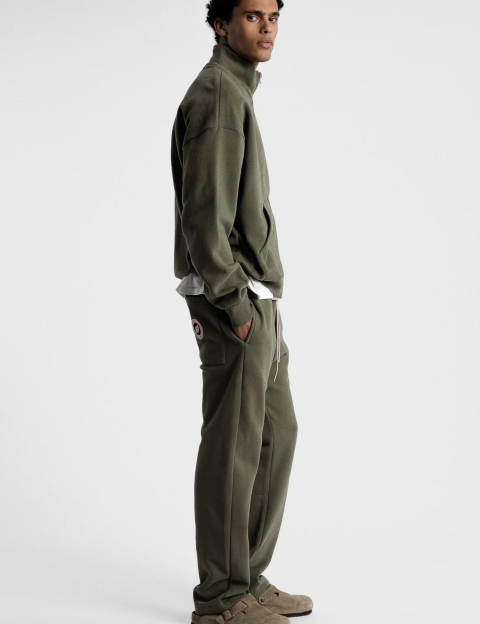 SWEET PANTS Jogging Mixte F Iconic Strai Droit Kaki - 9