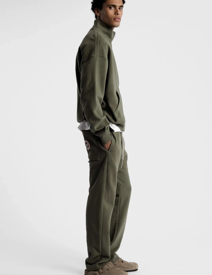 SWEET PANTS Jogging Mixte F Iconic Strai Droit Kaki - 9