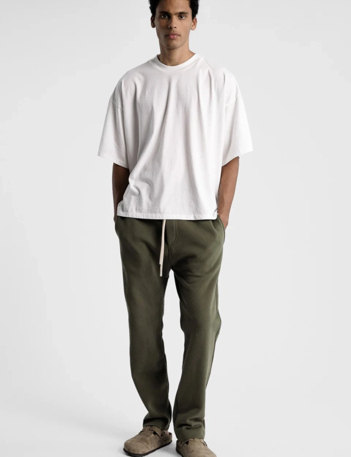 SWEET PANTS Jogging Mixte F Iconic Strai Droit Kaki - 8