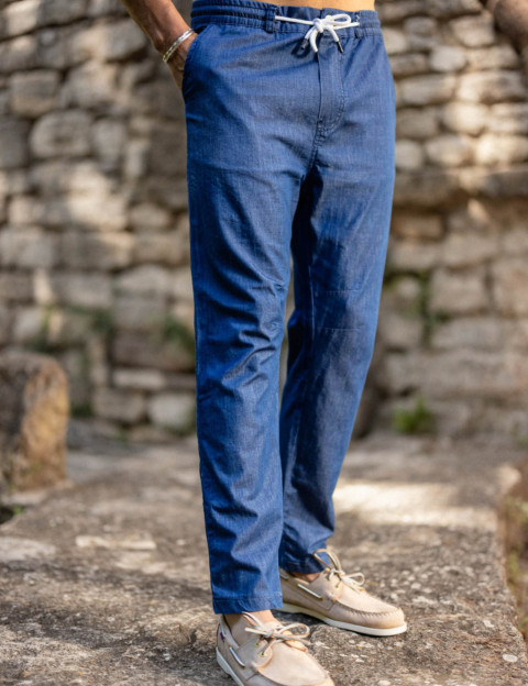 HBT Cotton Touch Peach Lyocel | Matt Pantalon Brut Homme - 2