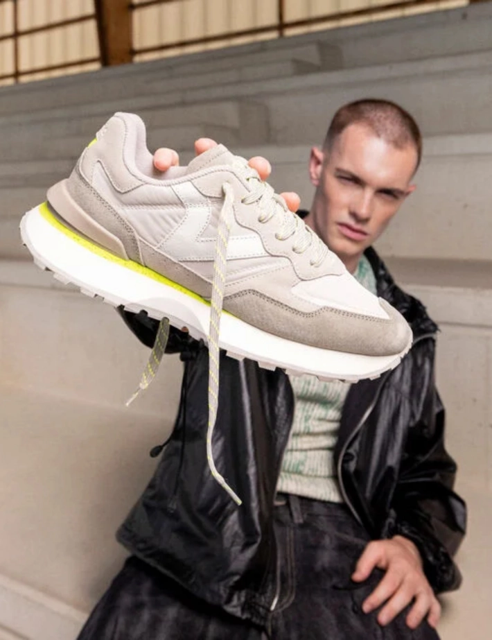 VICTORIA Baskets Homme Running Rush Gris