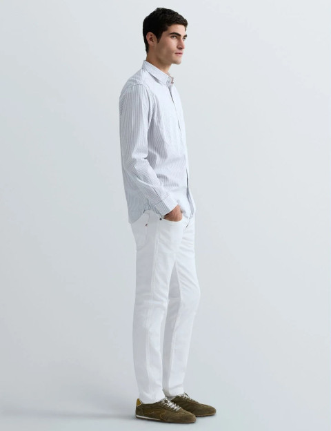 REPLAY Chemise Homme Manches Longues Blanc Bleu 010 - 6