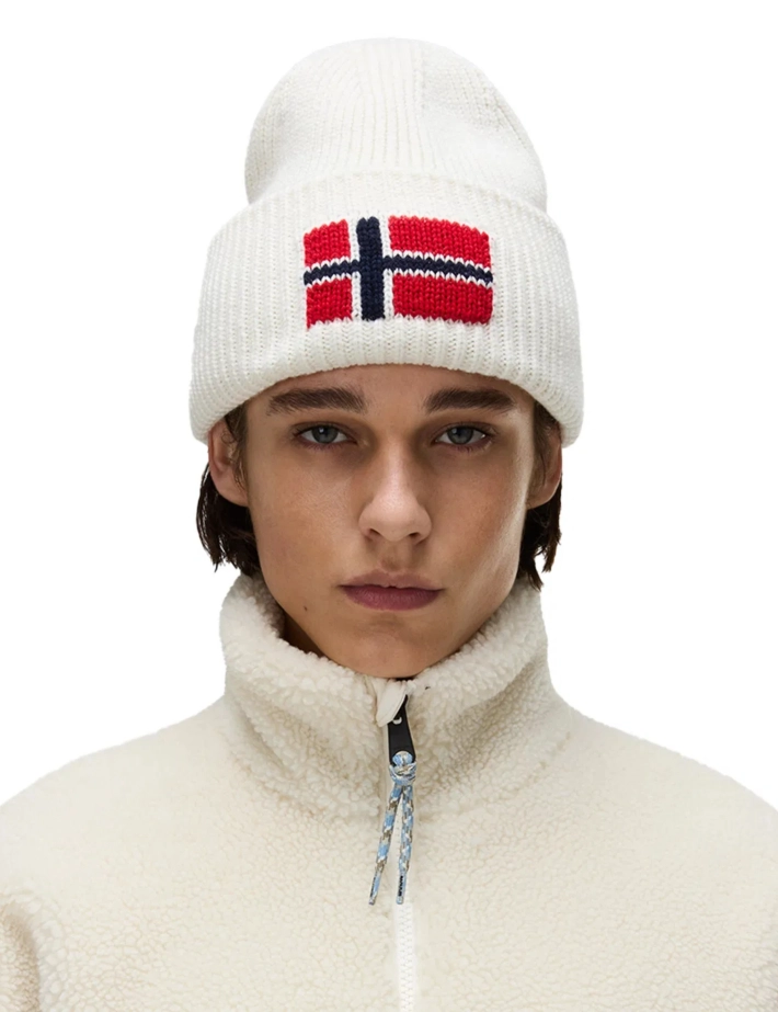 NAPAPIJRI Bonnet Logo Evei Blanc - 3