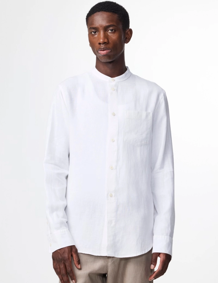 NN07 Chemise Homme Manches Longues Miles Blanc - 3