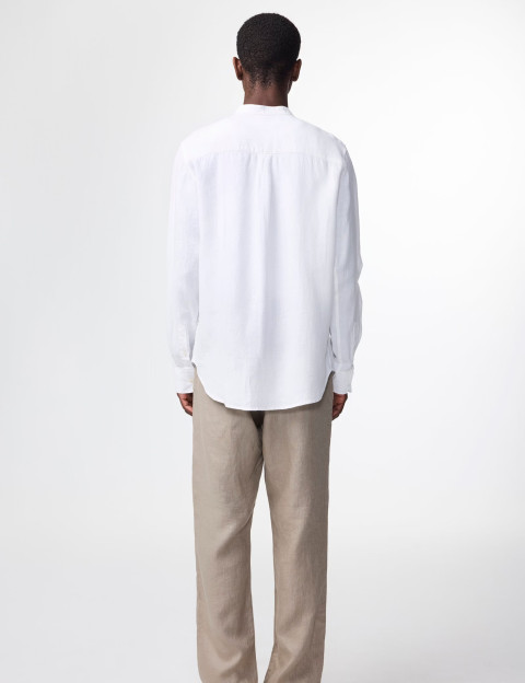 NN07 Chemise Homme Manches Longues Miles Blanc - 5