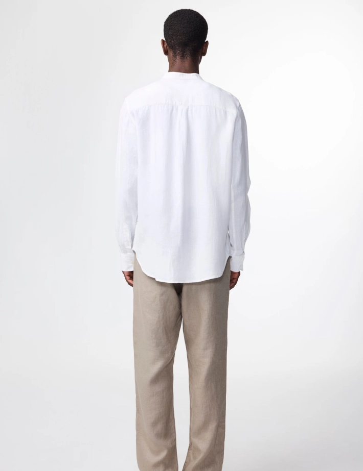 NN07 Chemise Homme Manches Longues Miles Blanc - 5