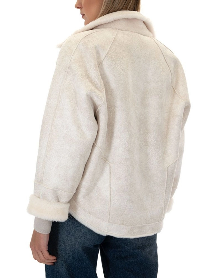 OAKWOOD Veste Réversible Femme Helen Laine Beige Clair - 6