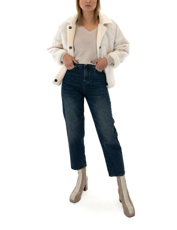 OAKWOOD Veste Réversible Femme Helen Laine Beige Clair - 7