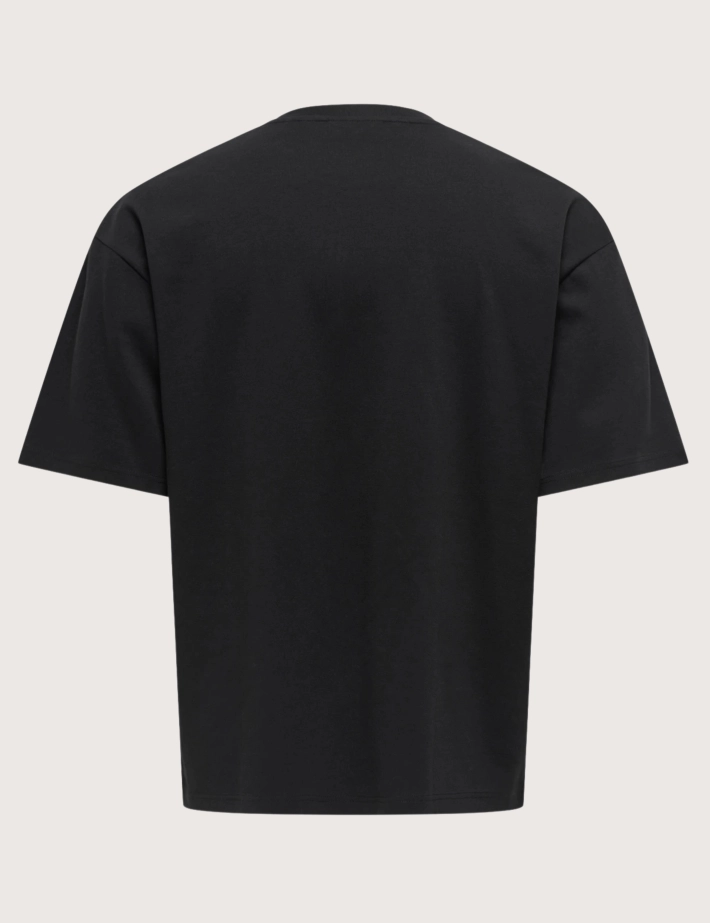 Only & Sons T-Shirt Homme Caspian Coupe Oversize Noir - 3
