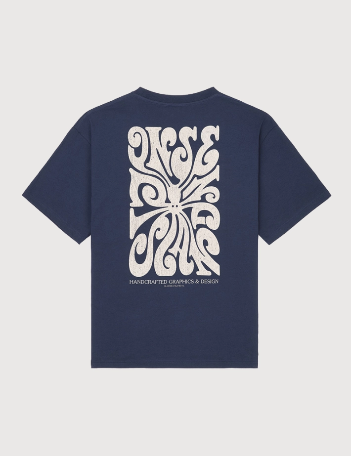 Jonsen Island T-Shirt Homme Manches Courtes Confort The Artist 2 Marine
