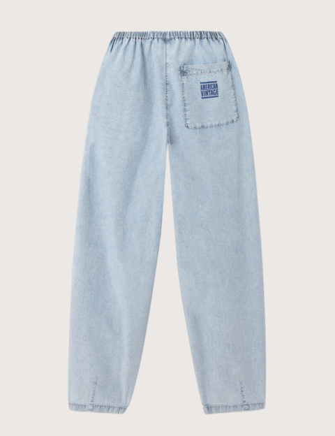 American Vintage Jogging Ample Femme Paybou Blue Snow - 7