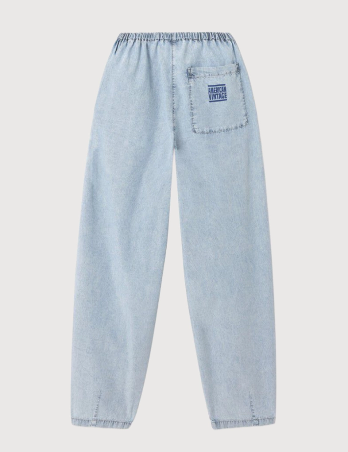 American Vintage Jogging Ample Femme Paybou Blue Snow - 7