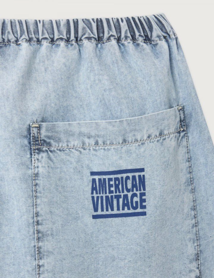 American Vintage Jogging Ample Femme Paybou Blue Snow - 6