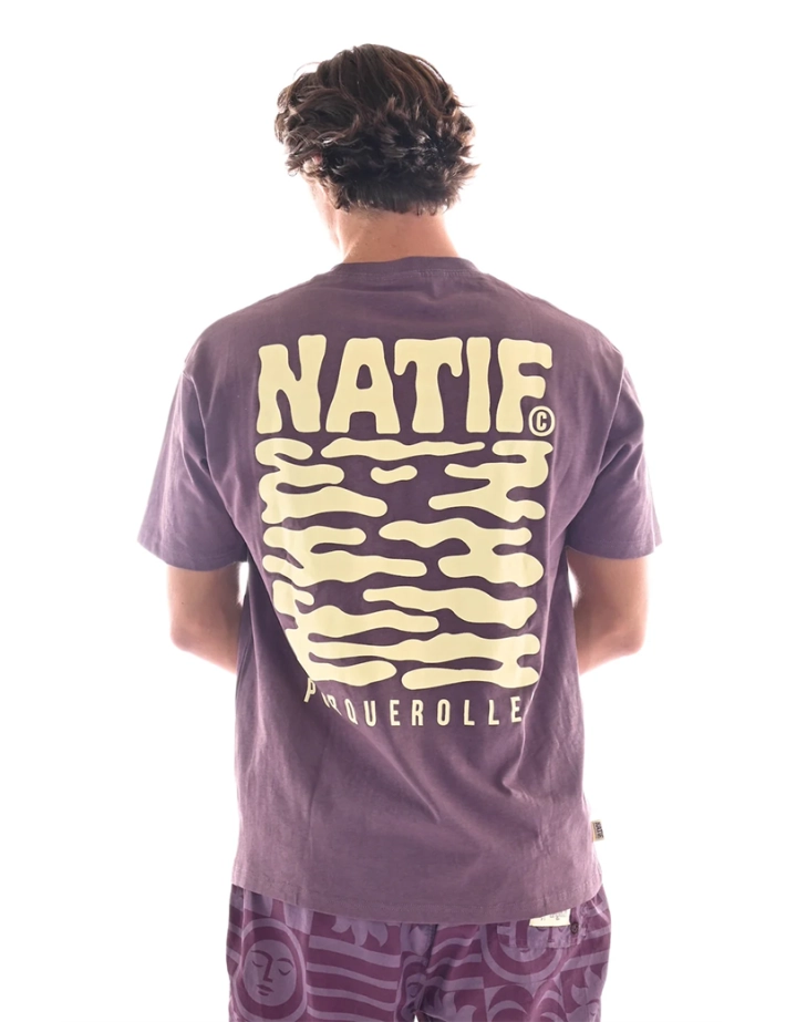 Natif T-Shirt Unisexe New Porquerolles Violet - 3