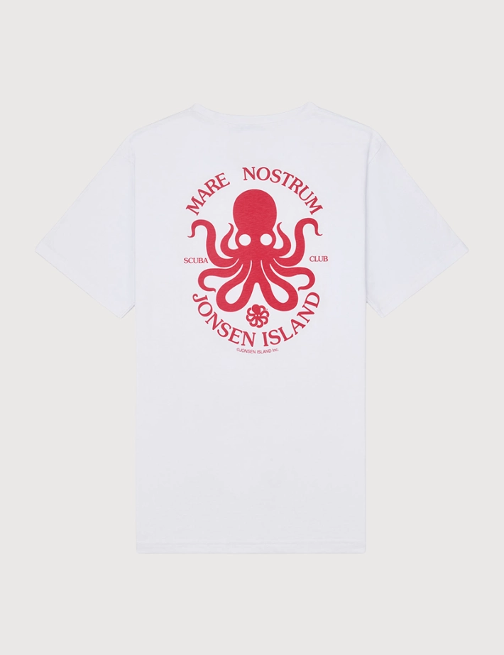 Jonsen Island T-Shirt Homme Manches Courtes Classic Mare Nostrum Blanc