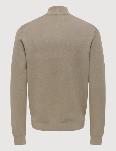Only & Sons Zipper Homme Cooper Marron - 5