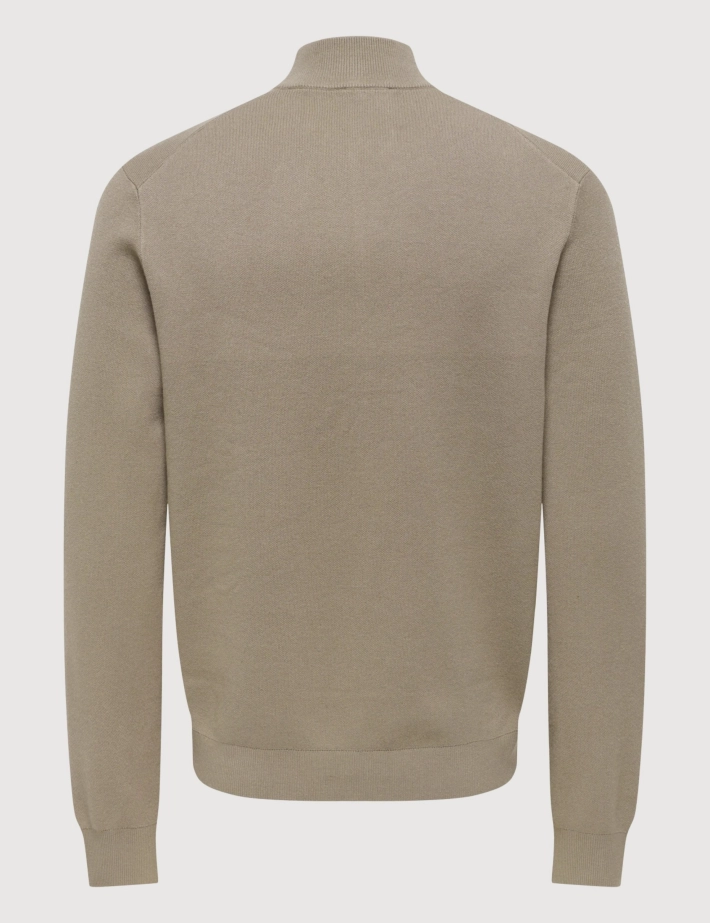 Only & Sons Zipper Homme Cooper Marron - 5