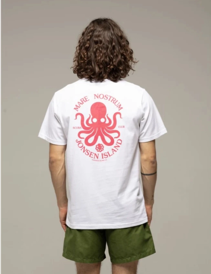Jonsen Island T-Shirt Homme Manches Courtes Classic Mare Nostrum Blanc - 2