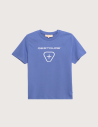 GERTRUDE T-shirt Enfant Manches Courtes Little Leonce Logo Bleuet
