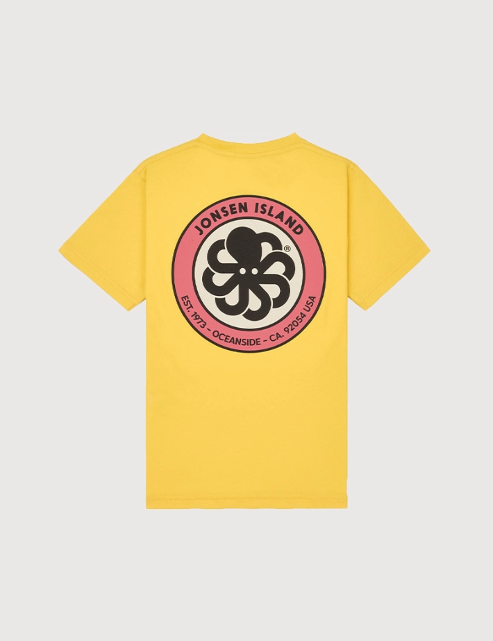 Jonsen Island T-Shirt Enfant Manches Courtes Classic Authentic Jaune