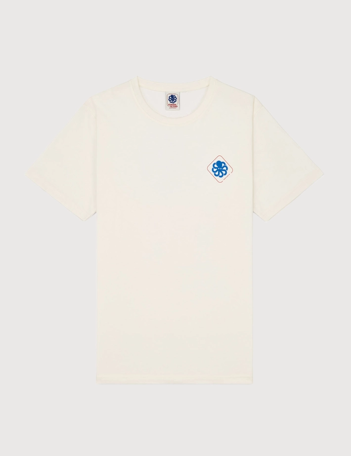 Jonsen Island T-Shirt Homme Manches Courtes Classic Big Label Beige - 3