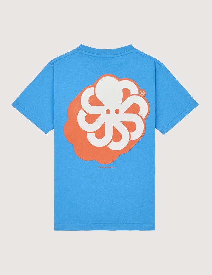 Jonsen Island T-Shirt Enfant Manches Courtes Classic Big 3D Bleu