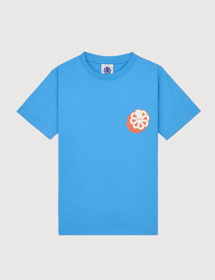 Jonsen Island T-Shirt Enfant Manches Courtes Classic Big 3D Bleu - 3