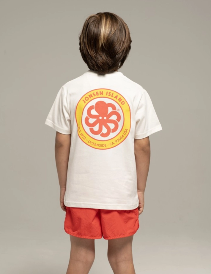Jonsen Island T-Shirt Enfant Manches Courtes Classic Authentic Beige - 2