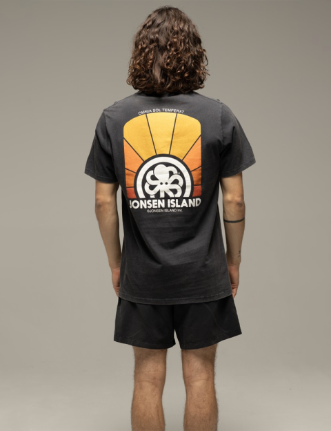 Jonsen Island T-Shirt Homme Manches Courtes Classic Omnia Sol Noir - 2