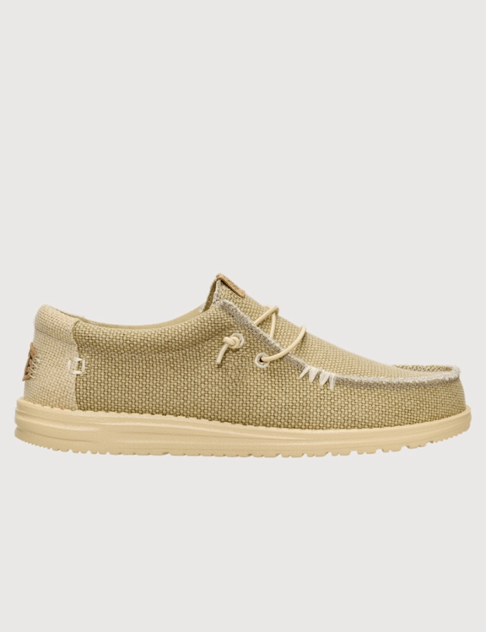 Hey Dude Chaussures Homme en Toile Wally Beige
