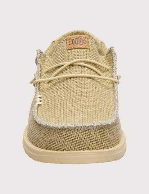 Hey Dude Chaussures Homme en Toile Wally Beige - 6