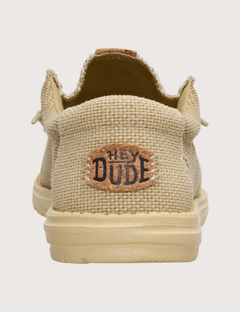Hey Dude Chaussures Homme en Toile Wally Beige - 7