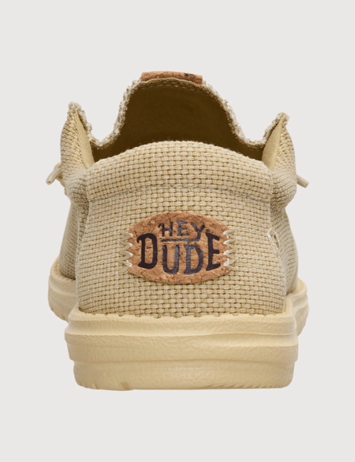 Hey Dude Chaussures Homme en Toile Wally Beige - 7
