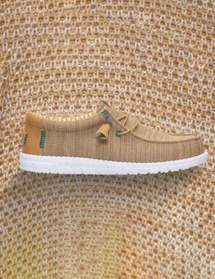Hey Dude Chaussures Homme en Toile Wally Stretch Sox Marron - 2