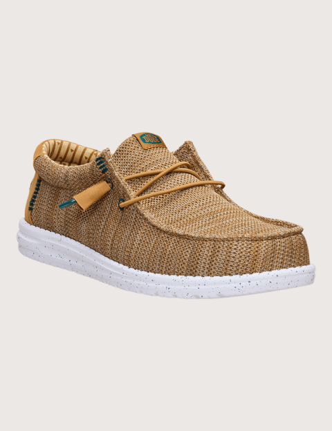 Hey Dude Chaussures Homme en Toile Wally Stretch Sox Marron - 6