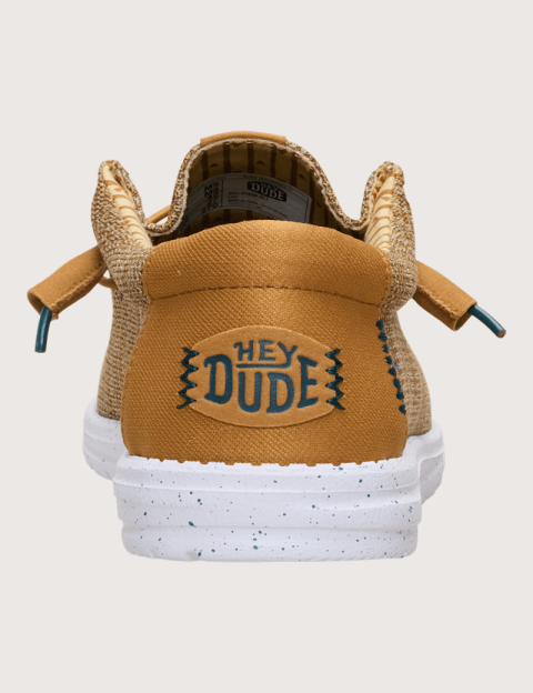 Hey Dude Chaussures Homme en Toile Wally Stretch Sox Marron - 8