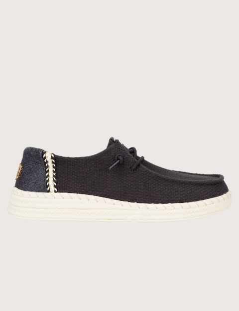 Hey Dude Espadrilles Femme Wendy en Toile Noir