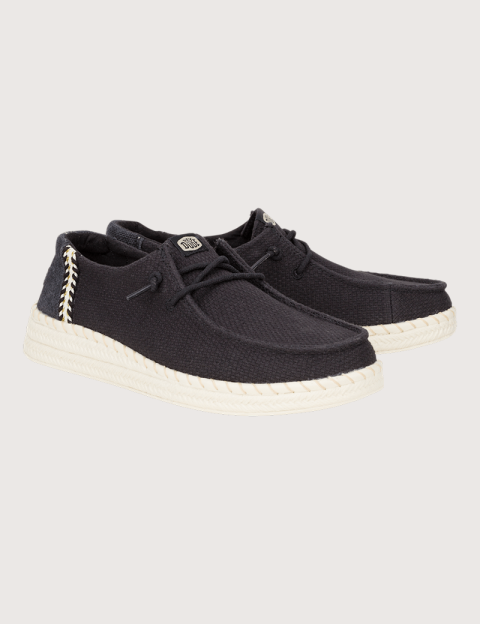 Hey Dude Espadrilles Femme Wendy en Toile Noir - 2