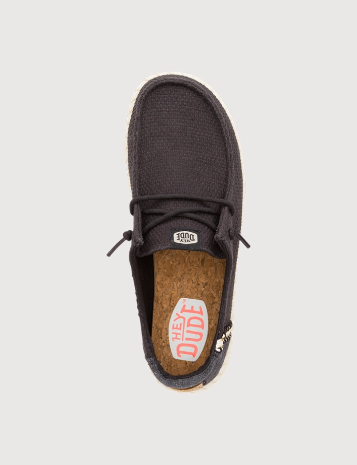 Hey Dude Espadrilles Femme Wendy en Toile Noir - 3