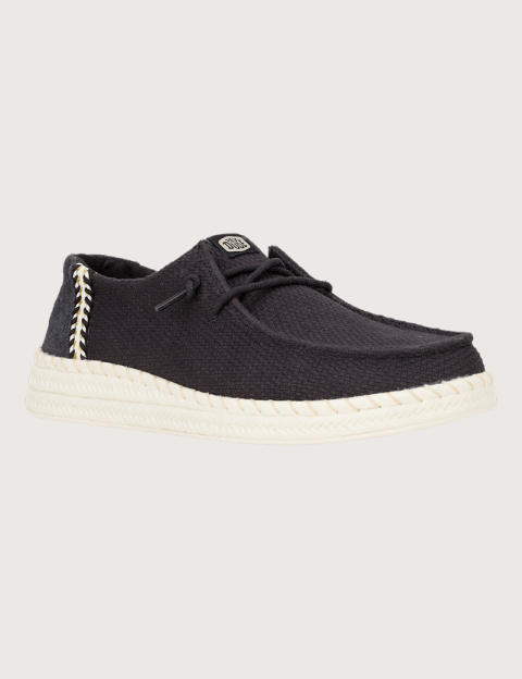 Hey Dude Espadrilles Femme Wendy en Toile Noir - 5