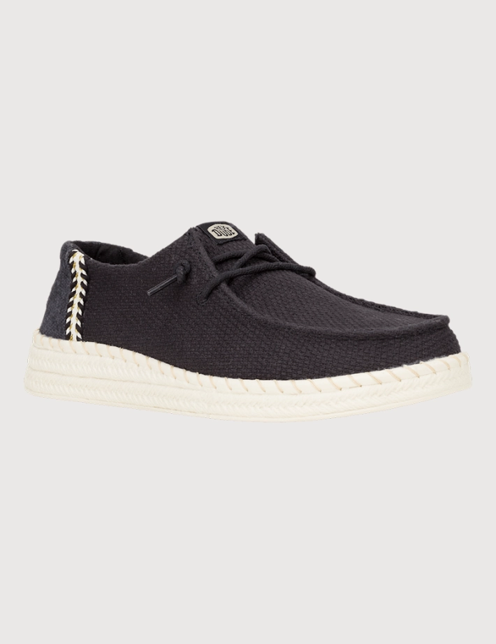 Hey Dude Espadrilles Femme Wendy en Toile Noir - 5