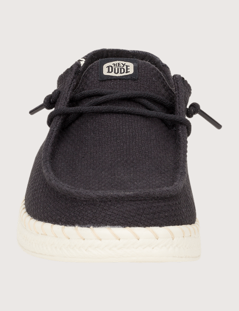 Hey Dude Espadrilles Femme Wendy en Toile Noir - 6