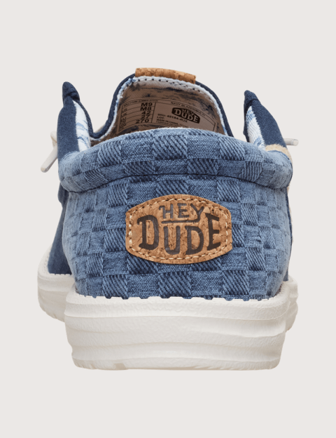 Hey Dude Chaussures Homme en Toile Wally Funk Summer Stich Marine - 6