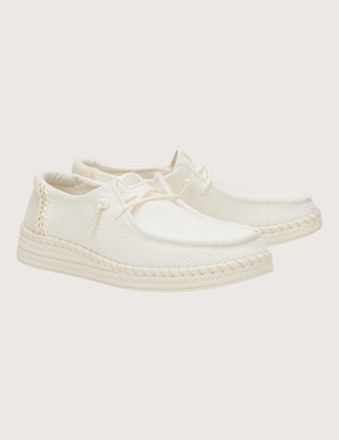Hey Dude Espadrilles Femme Wendy en Toile Blanc - 2