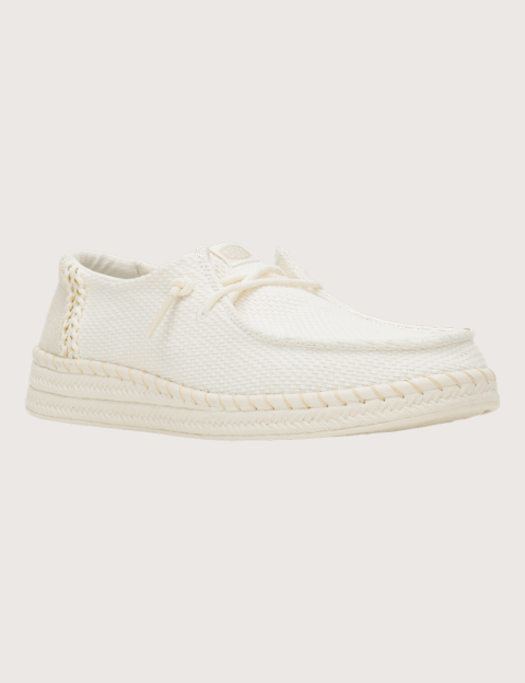 Hey Dude Espadrilles Femme Wendy en Toile Blanc - 4
