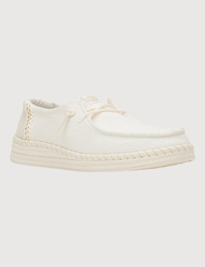 Hey Dude Espadrilles Femme Wendy en Toile Blanc - 4
