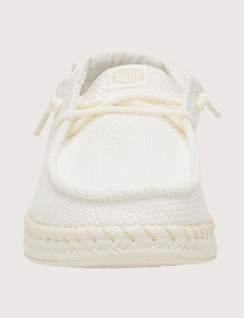 Hey Dude Espadrilles Femme Wendy en Toile Blanc - 5